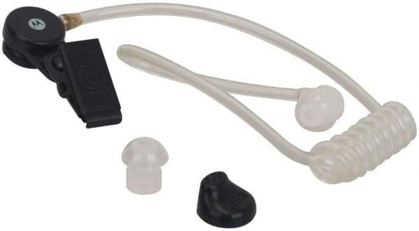 Motorola - One Wire Surveillance, In-Line & Push to Talk Microphone Surveillance Earpiece with Microphone - Black, Use with Motorola CLS/RM/RDX/DTR/DLR Radios - Exact Tool & Supply