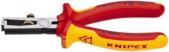 Knipex - 7 AWG to 13/64" Capacity Insulated Wire Stripper - 6-1/4" OAL, 1000 Volt Insulated Handle - Exact Tool & Supply