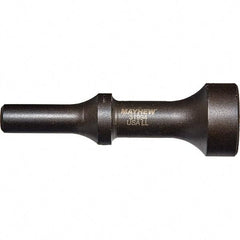 Mayhew - 1-1/4" Head Width, 4-1/4" OAL, Pneumatic Hammer - Round Drive, Round Shank, Steel - Exact Tool & Supply