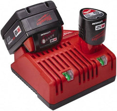 Milwaukee Tool - 12/18 Volt, 2 Battery Power Tool Lithium-Ion Battery Charger - M12 and M18 Not Included - Exact Tool & Supply