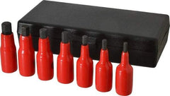 Wiha - 7 Piece 3/8" Drive Inch Hex Bit Socket Set - 3/16 to 1/2" Hex - Exact Tool & Supply