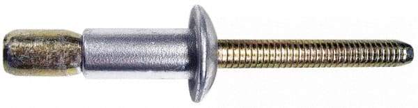 Marson - Countersunk Head Aluminum Structural Blind Rivet - Aluminum Mandrel, 0.16" to 0.475" Grip, 0.41" Head Diam, 0.261" to 0.272" Hole Diam, 0.575" Length Under Head, 1/4" Body Diam - Exact Tool & Supply