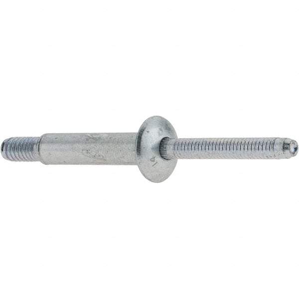 Marson - Protruding Head Steel Structural Blind Rivet - Steel Mandrel, 5/8" to 7/8" Grip, 0.49 to 0.53" Head Diam, 0.261" to 0.272" Hole Diam, 1/4" Body Diam - Exact Tool & Supply