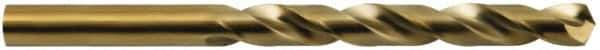 Hertel - 11/16" 135° Cobalt Jobber Drill - Oxide/Gold Finish, Spiral Flute, 7-5/8" OAL - Exact Tool & Supply