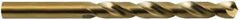 Hertel - 9/16" 135° Cobalt Jobber Drill - Oxide/Gold Finish, Spiral Flute, 6-5/8" OAL - Exact Tool & Supply