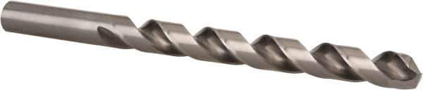 Hertel - 3/8" 135° Cobalt Jobber Drill - Bright Finish, Spiral Flute, 5" OAL, Split Point - Exact Tool & Supply