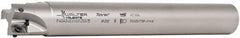 Walter - 1-1/4" Cut Diam, 11mm Max Depth of Cut, 1-1/4" Shank Diam, 10" OAL, Indexable Square Shoulder End Mill - AD.T 1204.. Inserts, Cylindrical Shank, 90° Lead Angle - Exact Tool & Supply