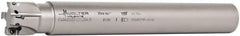 Walter - 1-1/4" Cut Diam, 11mm Max Depth of Cut, 1-1/4" Shank Diam, 10" OAL, Indexable Square Shoulder End Mill - AD.T 1204.. Inserts, Cylindrical Shank, 90° Lead Angle - Exact Tool & Supply