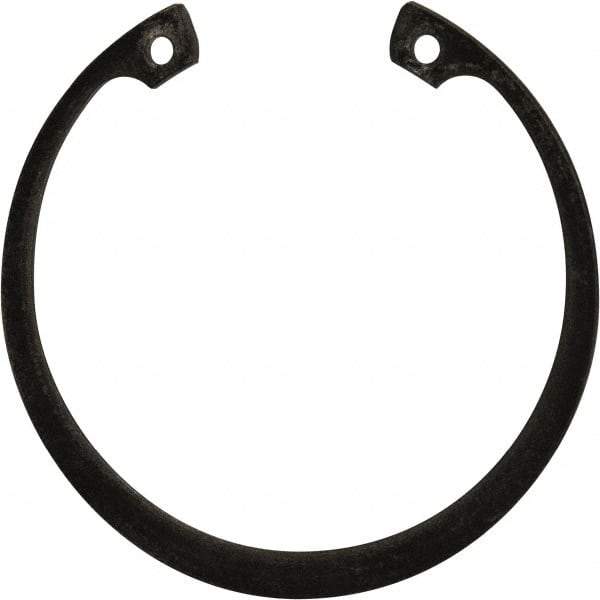 Rotor Clip - 0.078" Thick, Phosphate Finish, Steel Snap Internal Retaining Ring - 0.086" Groove Width, 0.074" Groove Depth, 2.648" Groove Diam, Grade 1060-1090 - Exact Tool & Supply