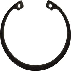 Rotor Clip - 0.078" Thick, Phosphate Finish, Steel Snap Internal Retaining Ring - 0.086" Groove Width, 0.074" Groove Depth, 2.648" Groove Diam, Grade 1060-1090 - Exact Tool & Supply
