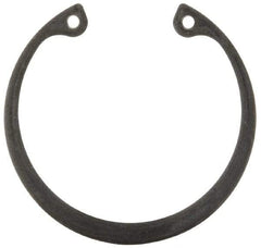 Rotor Clip - 0.062" Thick, Phosphate Finish, Steel Snap Internal Retaining Ring - 0.068" Groove Width, 0.054" Groove Depth, 1.858" Groove Diam, Grade 1060-1090 - Exact Tool & Supply