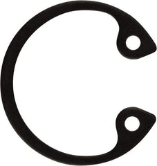Rotor Clip - 0.035" Thick, Phosphate Finish, Steel Snap Internal Retaining Ring - 0.039" Groove Width, 0.017" Groove Depth, 0.596" Groove Diam, Grade 1060-1090 - Exact Tool & Supply