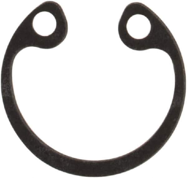 Rotor Clip - 0.015" Thick, Phosphate Finish, Steel Snap Internal Retaining Ring - 0.02" Groove Width, 0.009" Groove Depth, 0.268" Groove Diam, Grade 1060-1090 - Exact Tool & Supply