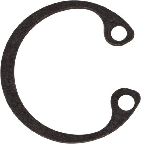 Rotor Clip - 0.015" Thick, Phosphate Finish, Steel Snap Internal Retaining Ring - 0.02" Groove Width, 0.009" Groove Depth, 0.33" Groove Diam, Grade 1060-1090 - Exact Tool & Supply
