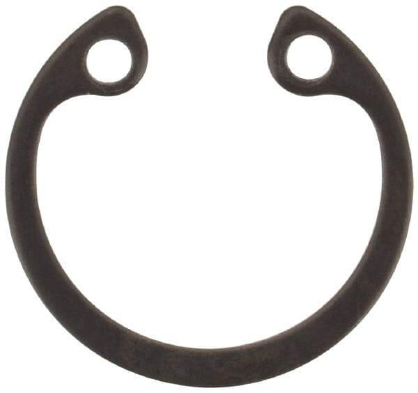 Rotor Clip - 0.025" Thick, Phosphate Finish, Steel Snap Internal Retaining Ring - 0.029" Groove Width, 0.011" Groove Depth, 0.397" Groove Diam, Grade 1060-1090 - Exact Tool & Supply