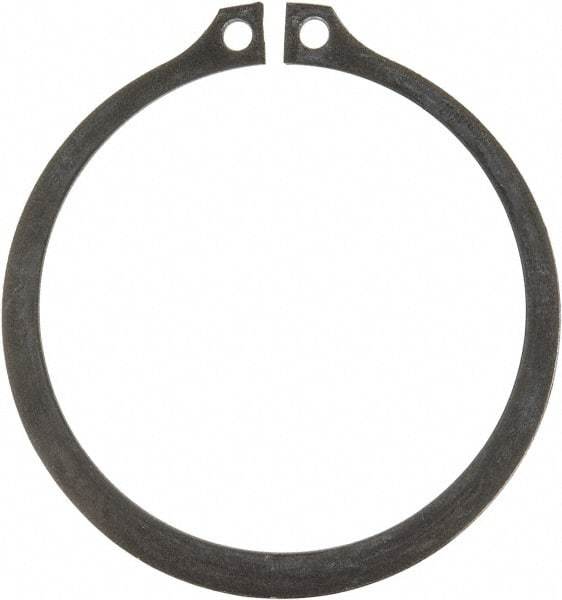 Rotor Clip - 2.36" Groove Diam, 2-1/2" Shaft Diam, Phosphate Steel, Snap External Retaining Rings - 0.086" Groove Width, 0.07" Groove Depth, 0.078" Ring Thickness, Grade 1060-1090 - Exact Tool & Supply