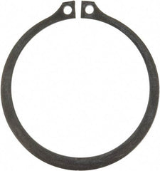 Rotor Clip - 2.36" Groove Diam, 2-1/2" Shaft Diam, Phosphate Steel, Snap External Retaining Rings - 0.086" Groove Width, 0.07" Groove Depth, 0.078" Ring Thickness, Grade 1060-1090 - Exact Tool & Supply