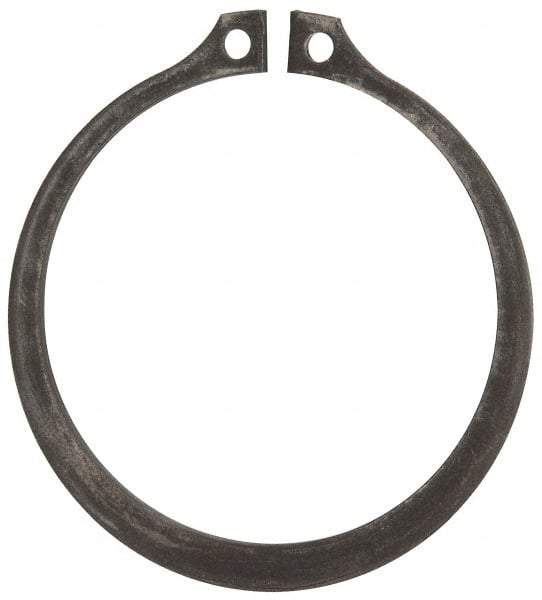 Rotor Clip - 2.239" Groove Diam, 2-3/8" Shaft Diam, Phosphate Steel, Snap External Retaining Rings - 0.086" Groove Width, 0.068" Groove Depth, 0.078" Ring Thickness, Grade 1060-1090 - Exact Tool & Supply