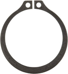 Rotor Clip - 1.65" Groove Diam, 1-3/4" Shaft Diam, Phosphate Steel, Snap External Retaining Rings - 0.068" Groove Width, 0.05" Groove Depth, 0.062" Ring Thickness, Grade 1060-1090 - Exact Tool & Supply
