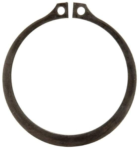 Rotor Clip - 2.12" Groove Diam, 2-1/4" Shaft Diam, Phosphate Steel, Snap External Retaining Rings - 0.086" Groove Width, 0.065" Groove Depth, 0.078" Ring Thickness, Grade 1060-1090 - Exact Tool & Supply