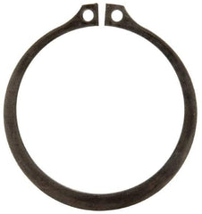 Rotor Clip - 2.12" Groove Diam, 2-1/4" Shaft Diam, Phosphate Steel, Snap External Retaining Rings - 0.086" Groove Width, 0.065" Groove Depth, 0.078" Ring Thickness, Grade 1060-1090 - Exact Tool & Supply