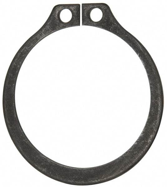 Rotor Clip - 1-13/32" Groove Diam, 1-1/2" Shaft Diam, Phosphate Steel, Snap External Retaining Rings - 0.056" Groove Width, 0.047" Groove Depth, 0.05" Ring Thickness, Grade 1060-1090 - Exact Tool & Supply