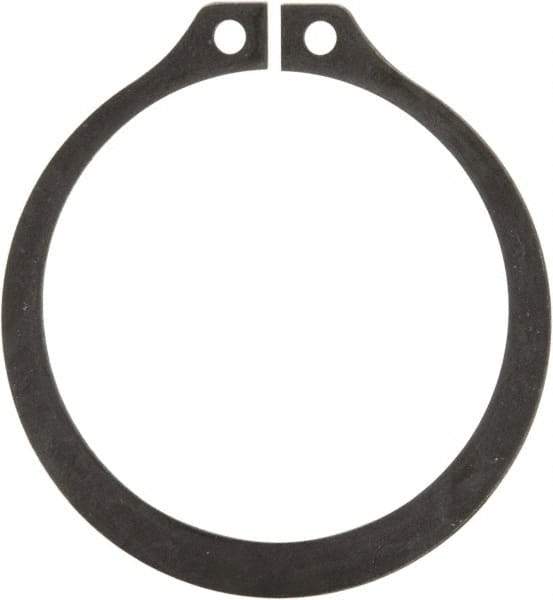Rotor Clip - 1.291" Groove Diam, 1-3/8" Shaft Diam, Phosphate Steel, Snap External Retaining Rings - 0.056" Groove Width, 0.042" Groove Depth, 0.05" Ring Thickness, Grade 1060-1090 - Exact Tool & Supply