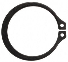 Rotor Clip - 1.232" Groove Diam, 1-5/16" Shaft Diam, Phosphate Steel, Snap External Retaining Rings - 0.056" Groove Width, 0.04" Groove Depth, 0.05" Ring Thickness, Grade 1060-1090 - Exact Tool & Supply
