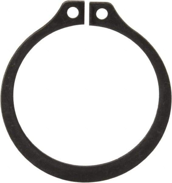 Rotor Clip - 1.176" Groove Diam, 1-1/4" Shaft Diam, Phosphate Steel, Snap External Retaining Rings - 0.056" Groove Width, 0.037" Groove Depth, 0.05" Ring Thickness, Grade 1060-1090 - Exact Tool & Supply