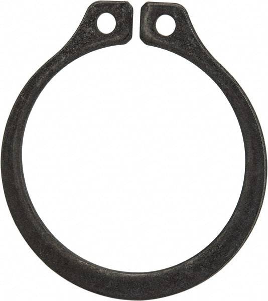 Rotor Clip - 1" Groove Diam, 1-1/16" Shaft Diam, Phosphate Steel, Snap External Retaining Rings - 0.056" Groove Width, 0.032" Groove Depth, 0.05" Ring Thickness, Grade 1060-1090 - Exact Tool & Supply