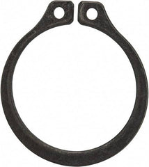 Rotor Clip - 1" Groove Diam, 1-1/16" Shaft Diam, Phosphate Steel, Snap External Retaining Rings - 0.056" Groove Width, 0.032" Groove Depth, 0.05" Ring Thickness, Grade 1060-1090 - Exact Tool & Supply