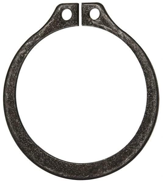 Rotor Clip - 1.118" Groove Diam, 1-3/16" Shaft Diam, Phosphate Steel, Snap External Retaining Rings - 0.056" Groove Width, 0.035" Groove Depth, 0.05" Ring Thickness, Grade 1060-1090 - Exact Tool & Supply