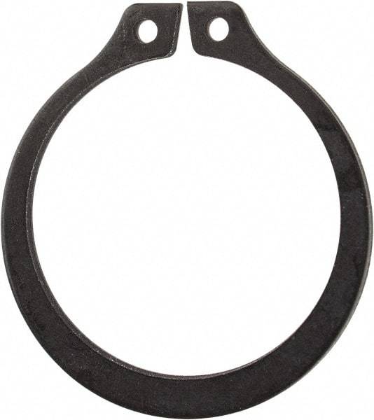 Rotor Clip - 0.821" Groove Diam, 7/8" Shaft Diam, Phosphate Steel, Snap External Retaining Rings - 0.046" Groove Width, 0.027" Groove Depth, 0.042" Ring Thickness, Grade 1060-1090 - Exact Tool & Supply