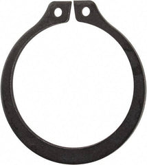 Rotor Clip - 0.821" Groove Diam, 7/8" Shaft Diam, Phosphate Steel, Snap External Retaining Rings - 0.046" Groove Width, 0.027" Groove Depth, 0.042" Ring Thickness, Grade 1060-1090 - Exact Tool & Supply