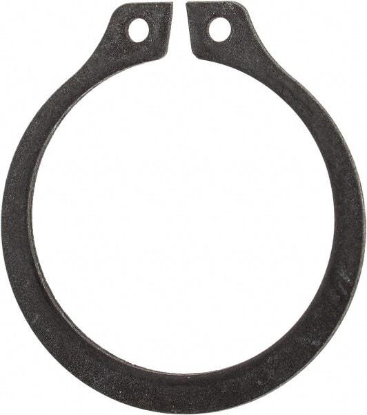 Rotor Clip - 0.762" Groove Diam, 13/16" Shaft Diam, Phosphate Steel, Snap External Retaining Rings - 0.046" Groove Width, 0.025" Groove Depth, 0.042" Ring Thickness, Grade 1060-1090 - Exact Tool & Supply