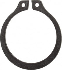 Rotor Clip - 0.762" Groove Diam, 13/16" Shaft Diam, Phosphate Steel, Snap External Retaining Rings - 0.046" Groove Width, 0.025" Groove Depth, 0.042" Ring Thickness, Grade 1060-1090 - Exact Tool & Supply