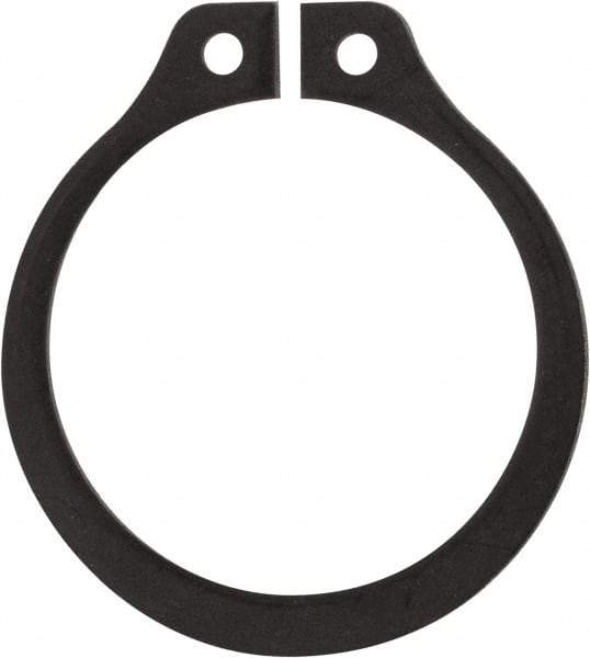 Rotor Clip - 0.704" Groove Diam, 3/4" Shaft Diam, Phosphate Steel, Snap External Retaining Rings - 0.046" Groove Width, 0.023" Groove Depth, 0.042" Ring Thickness, Grade 1060-1090 - Exact Tool & Supply