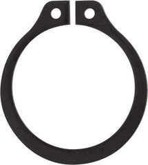 Rotor Clip - 0.704" Groove Diam, 3/4" Shaft Diam, Phosphate Steel, Snap External Retaining Rings - 0.046" Groove Width, 0.023" Groove Depth, 0.042" Ring Thickness, Grade 1060-1090 - Exact Tool & Supply
