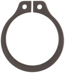 Rotor Clip - 0.646" Groove Diam, 11/16" Shaft Diam, Phosphate Steel, Snap External Retaining Rings - 0.046" Groove Width, 0.021" Groove Depth, 0.042" Ring Thickness, Grade 1060-1090 - Exact Tool & Supply
