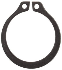 Rotor Clip - 0.588" Groove Diam, 5/8" Shaft Diam, Phosphate Steel, Snap External Retaining Rings - 0.039" Groove Width, 0.018" Groove Depth, 0.035" Ring Thickness, Grade 1060-1090 - Exact Tool & Supply