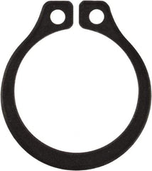 Rotor Clip - 0.412" Groove Diam, 7/16" Shaft Diam, Phosphate Steel, Snap External Retaining Rings - 0.029" Groove Width, 0.013" Groove Depth, 0.025" Ring Thickness, Grade 1060-1090 - Exact Tool & Supply
