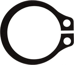 Rotor Clip - 0.382" Groove Diam, 13/32" Shaft Diam, Phosphate Steel, Snap External Retaining Rings - 0.029" Groove Width, 0.012" Groove Depth, 0.025" Ring Thickness, Grade 1060-1090 - Exact Tool & Supply