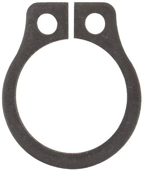 Rotor Clip - 0.261" Groove Diam, 9/32" Shaft Diam, Phosphate Steel, Snap External Retaining Rings - 0.029" Groove Width, 0.01" Groove Depth, 0.025" Ring Thickness, Grade 1060-1090 - Exact Tool & Supply