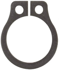 Rotor Clip - 0.261" Groove Diam, 9/32" Shaft Diam, Phosphate Steel, Snap External Retaining Rings - 0.029" Groove Width, 0.01" Groove Depth, 0.025" Ring Thickness, Grade 1060-1090 - Exact Tool & Supply