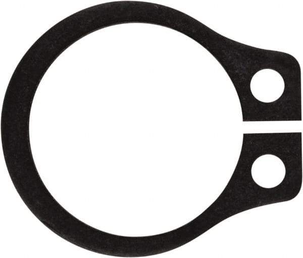 Rotor Clip - 0.321" Groove Diam, 11/32" Shaft Diam, Phosphate Steel, Snap External Retaining Rings - 0.029" Groove Width, 0.011" Groove Depth, 0.025" Ring Thickness, Grade 1060-1090 - Exact Tool & Supply