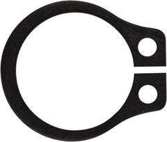 Rotor Clip - 0.321" Groove Diam, 11/32" Shaft Diam, Phosphate Steel, Snap External Retaining Rings - 0.029" Groove Width, 0.011" Groove Depth, 0.025" Ring Thickness, Grade 1060-1090 - Exact Tool & Supply