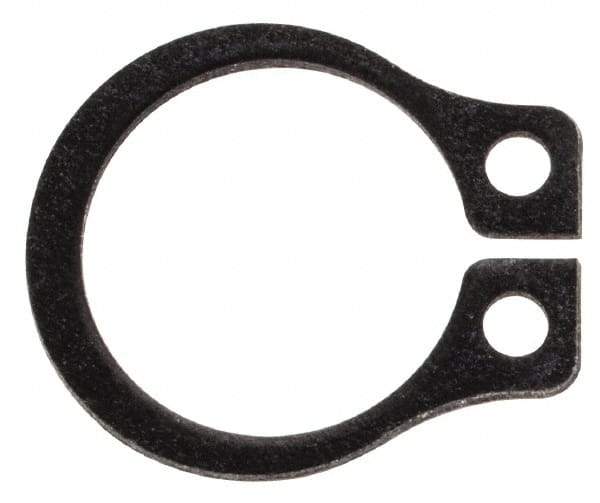 Rotor Clip - 0.29" Groove Diam, 5/16" Shaft Diam, Phosphate Steel, Snap External Retaining Rings - 0.029" Groove Width, 0.011" Groove Depth, 0.025" Ring Thickness, Grade 1060-1090 - Exact Tool & Supply