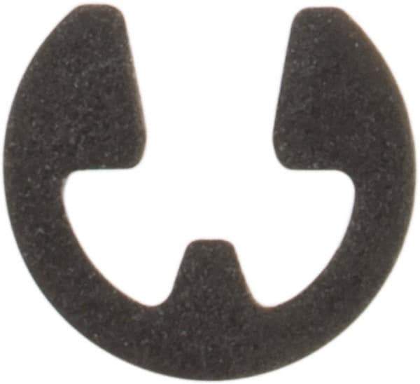 Rotor Clip - 0.052" Groove Diam, 1/16" Shaft Diam, Phosphate Steel, E Style External Retaining Rings - 0.012" Groove Width, 0.005" Groove Depth, 0.01" Ring Thickness, Grade 1060-1090 - Exact Tool & Supply