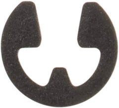 Rotor Clip - 0.052" Groove Diam, 1/16" Shaft Diam, Phosphate Steel, E Style External Retaining Rings - 0.012" Groove Width, 0.005" Groove Depth, 0.01" Ring Thickness, Grade 1060-1090 - Exact Tool & Supply