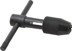 Cle-Line - 1/16 to 1/4" Tap Capacity, T Handle Tap Wrench - 2-3/4" Overall Length - Exact Tool & Supply